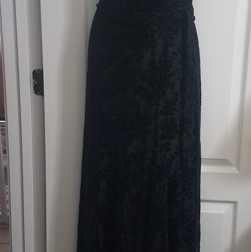 Dress the Population Black Velvet Wrap Dress NWT Size XL - Picture 6 of 11